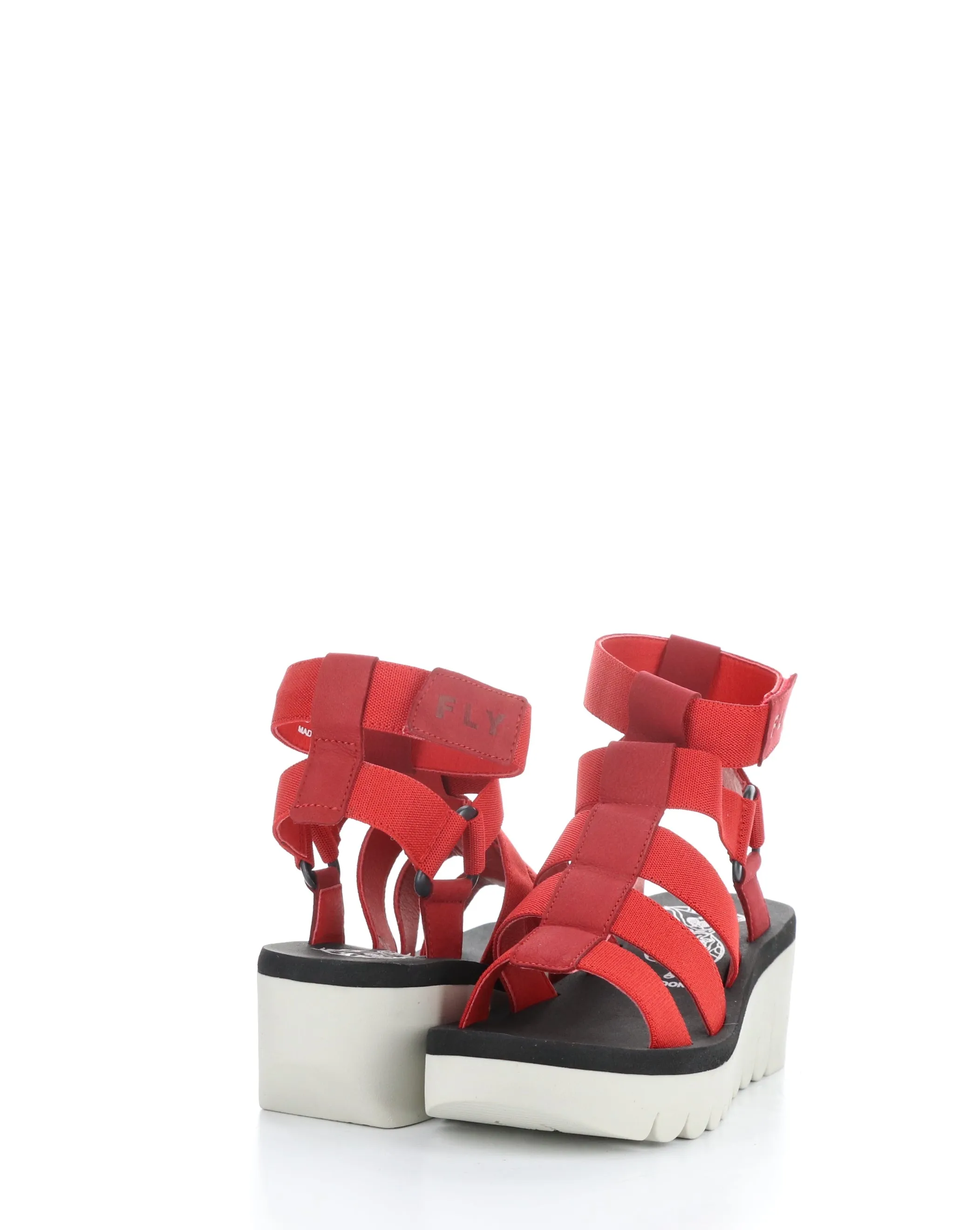 Red Velcro Sandals - YUFI032FLY. 