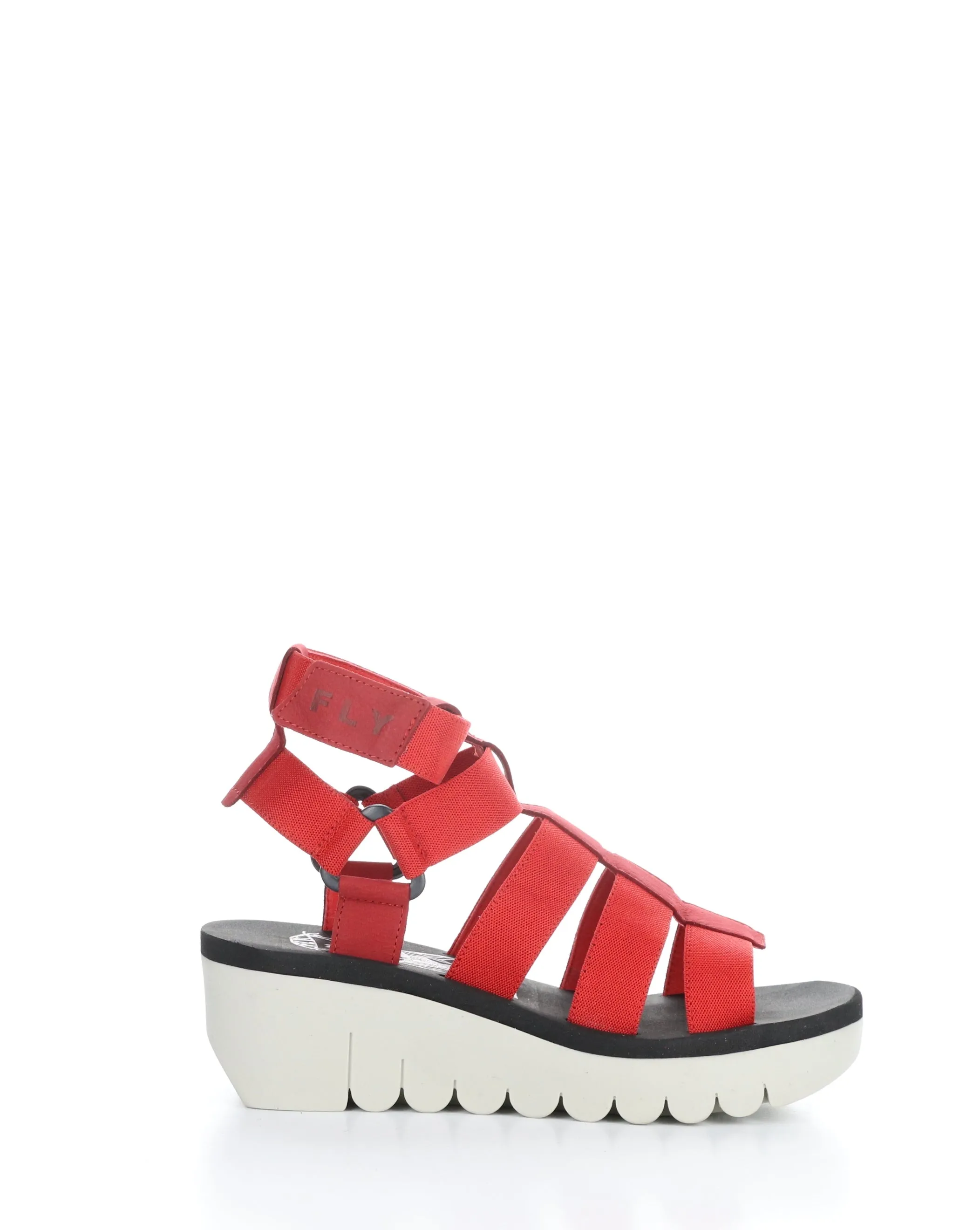 Red Velcro Sandals - YUFI032FLY. 