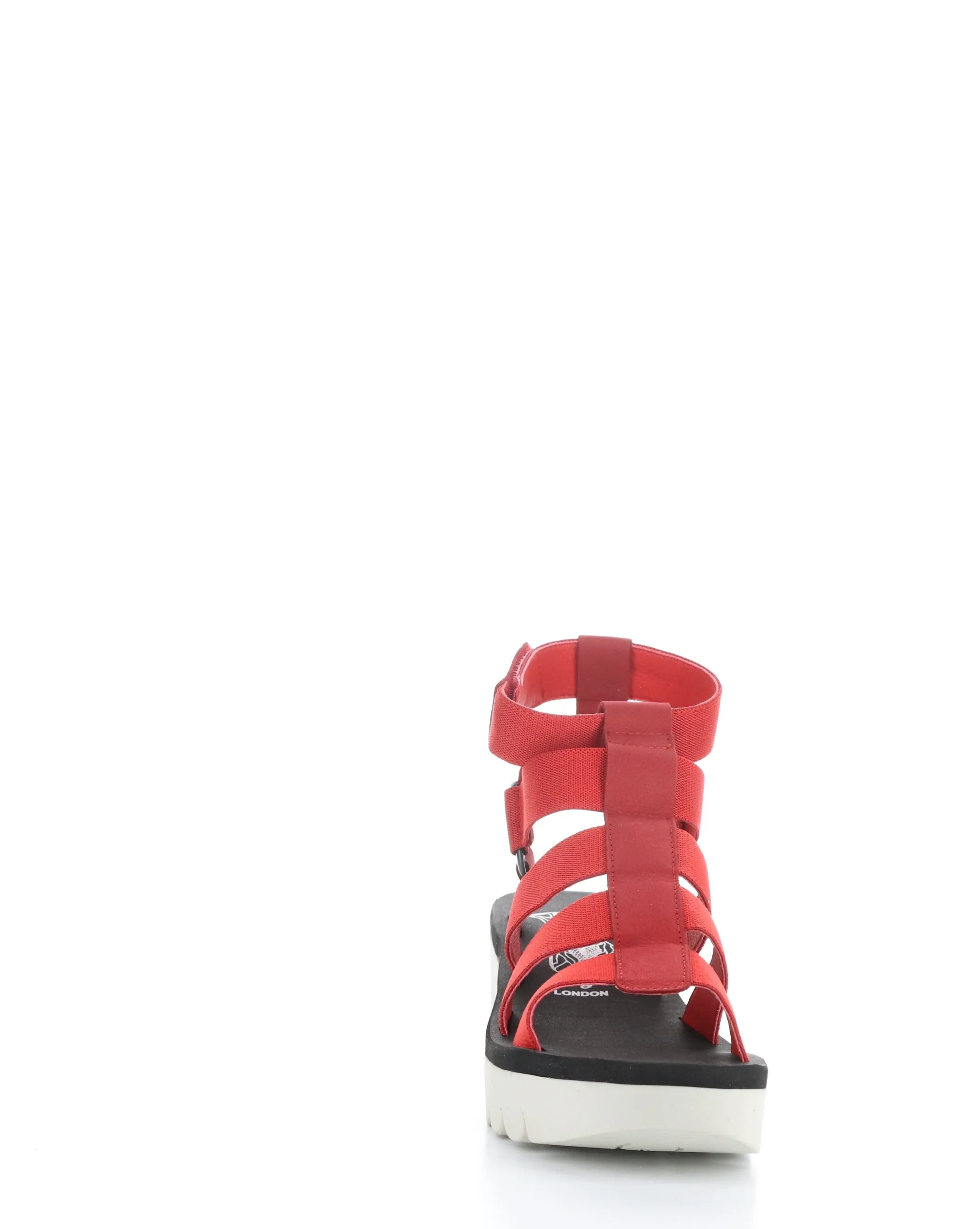 Red Velcro Sandals - YUFI032FLY. 