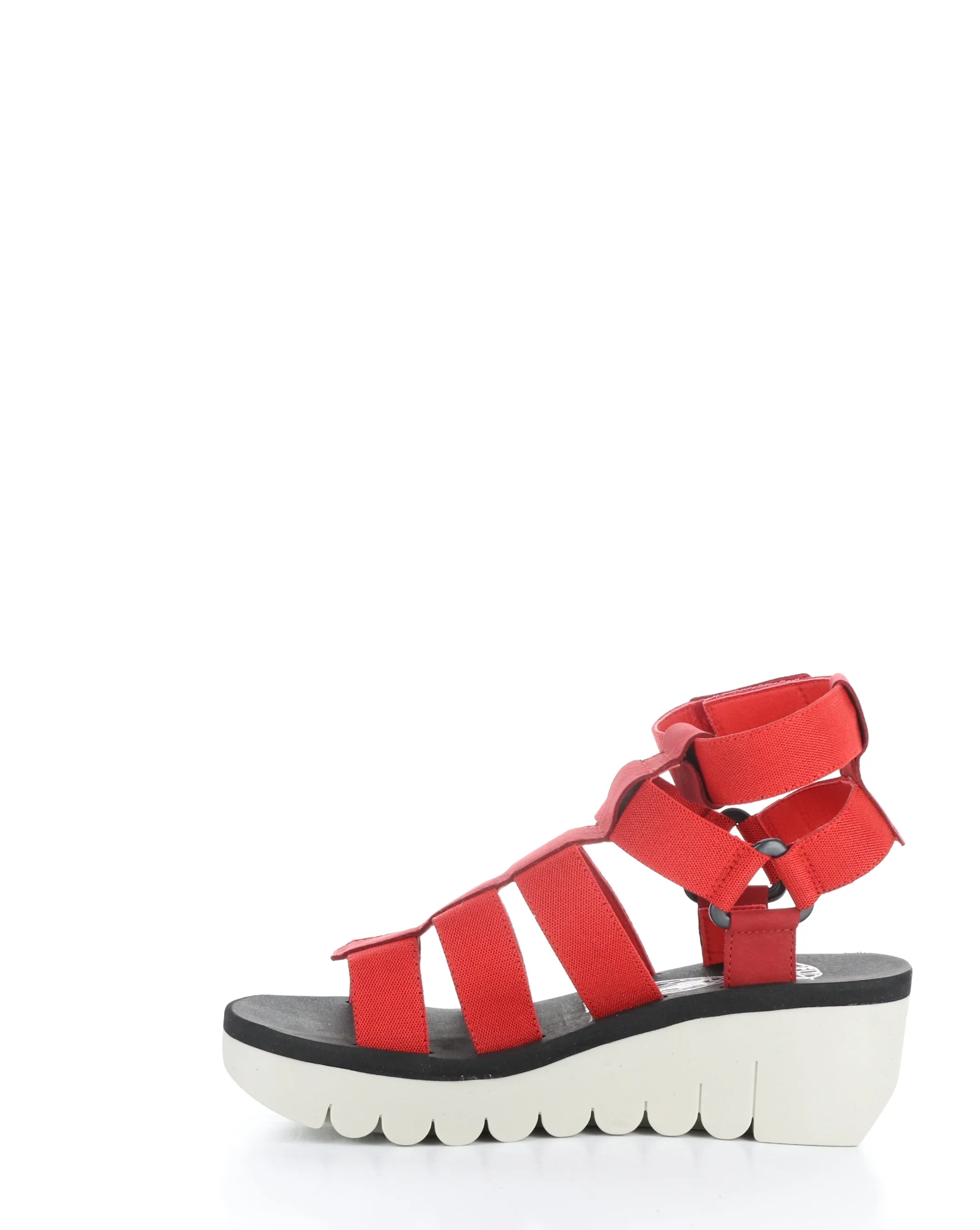 Red Velcro Sandals - YUFI032FLY. 