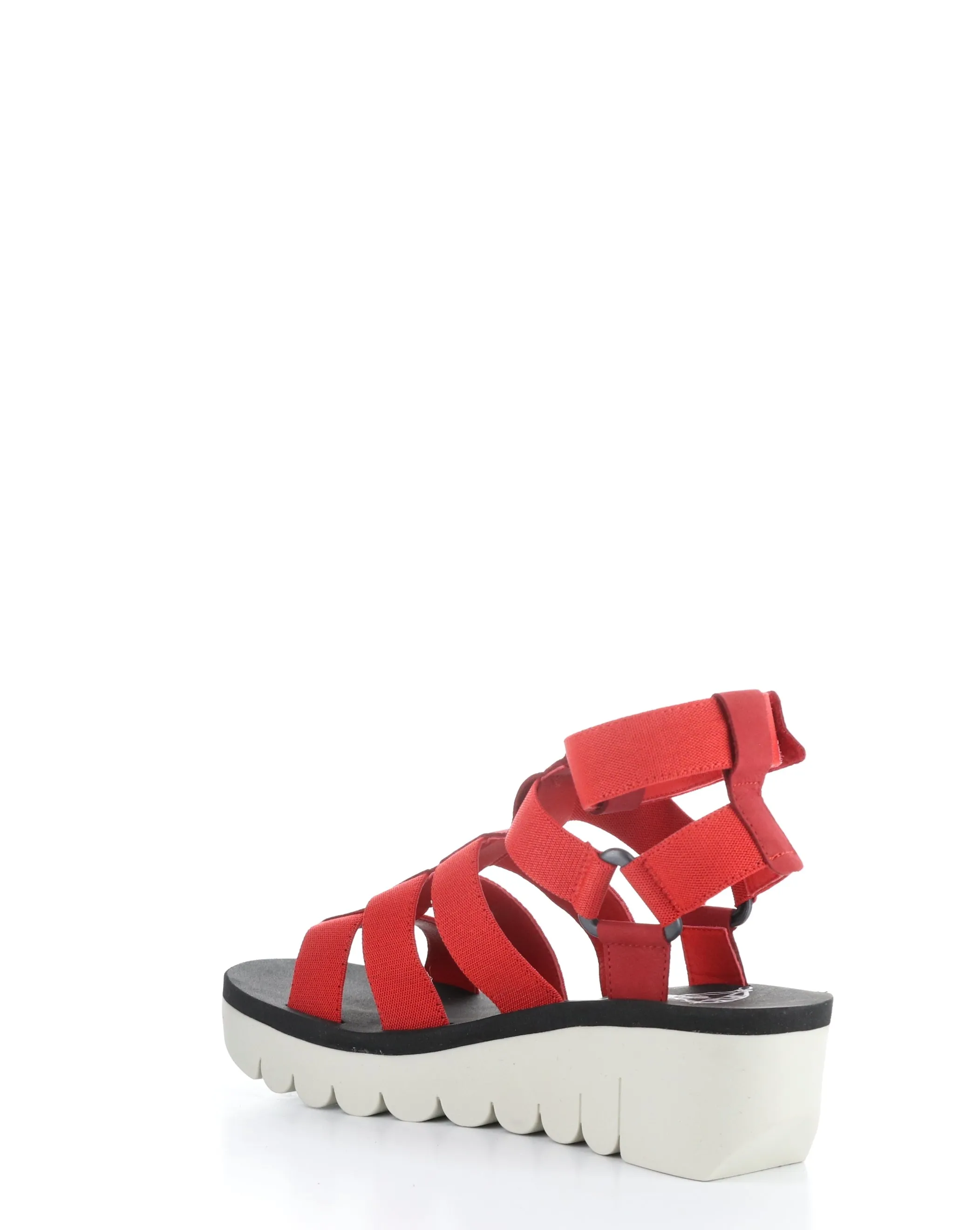 Red Velcro Sandals - YUFI032FLY. 