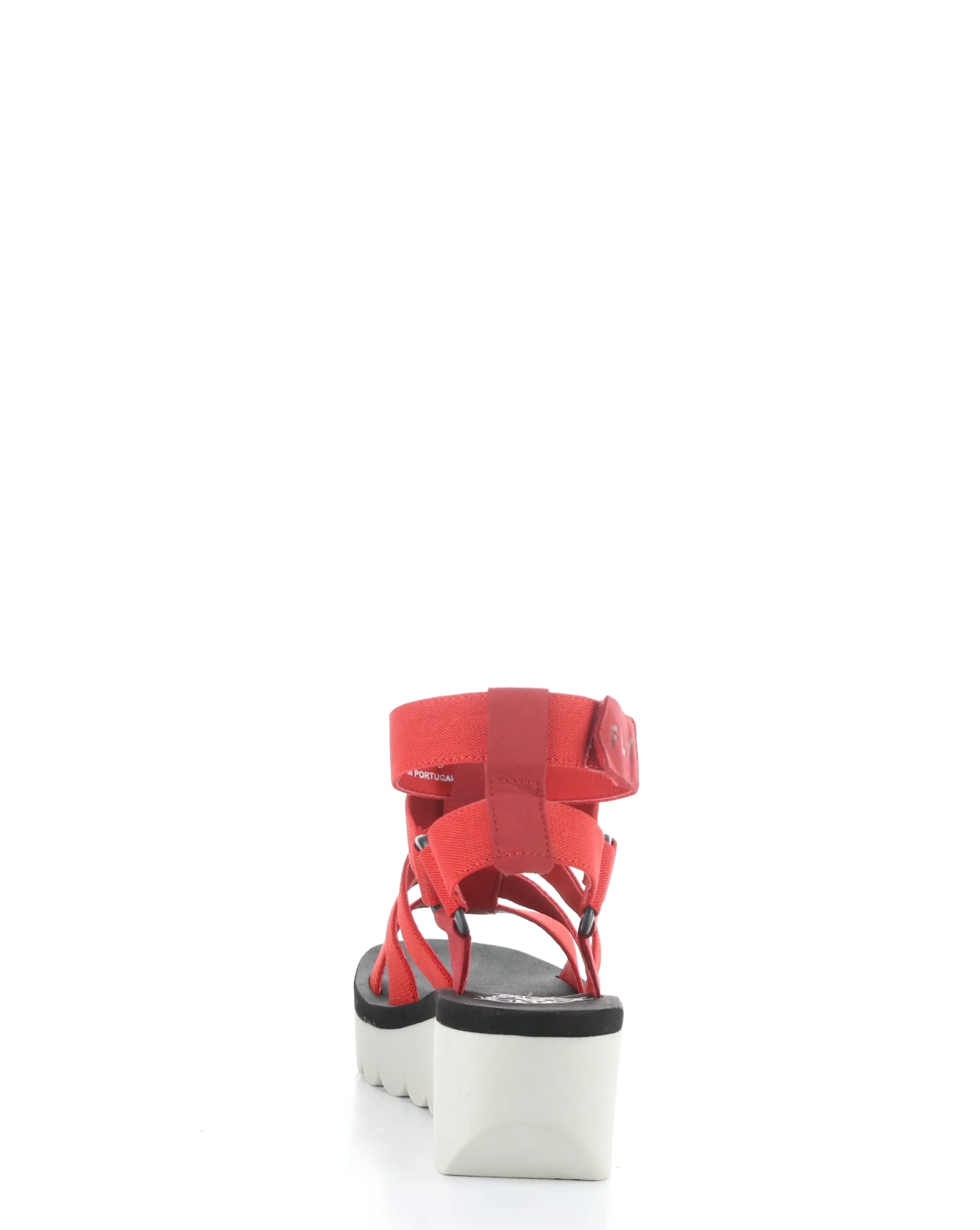 Red Velcro Sandals - YUFI032FLY. 