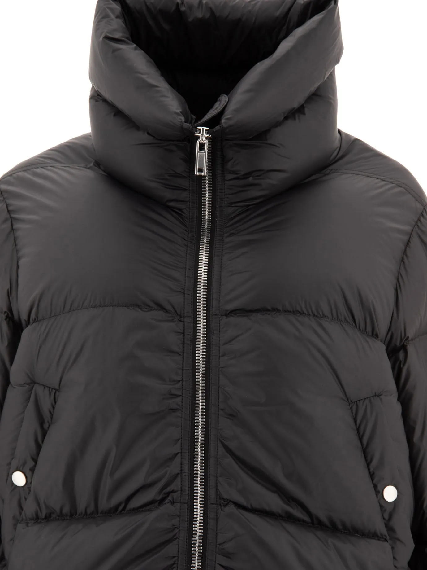 RICK OWENS Puffer Jacket with Turtle Neck