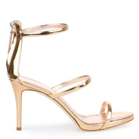 Rose Gold Metallic Harmony Sandals by Giuseppe Zanotti