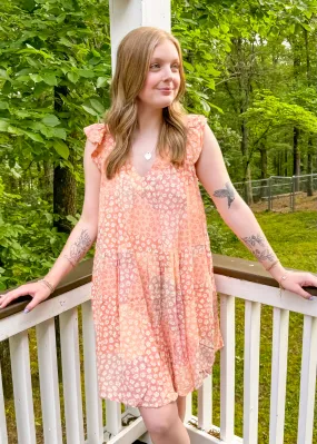 Ruffle Sundress in Coral - Free Shipping