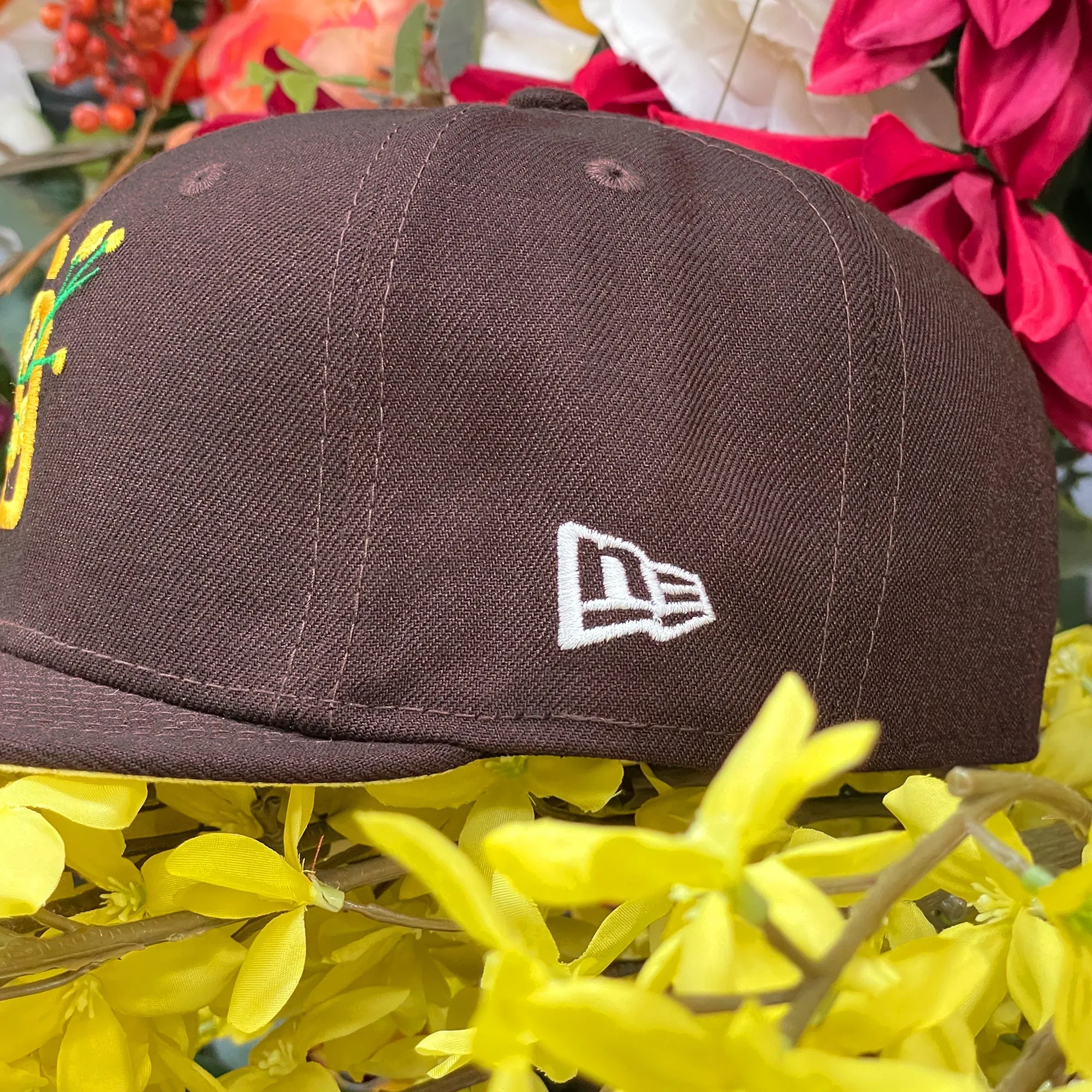 San Diego Padres Bloom Walnut Floral Fitted Cap