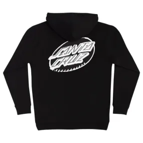 Santa Cruz Skateboards Creep Dot Pullover Hoodie - Black