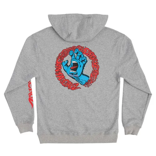 Santa Cruz Skateboards Hoody Screaming 50 Pullover Heather Grey - Shop Now