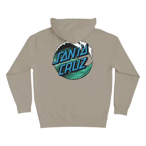 Santa Cruz Skateboards Wave Dot Hoody Pullover Cement