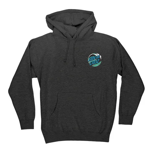 Santa Cruz Skateboards Wave Dot Pullover Hoodie - Charcoal Heather