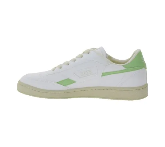 SAYE Modelo 89 Women's Sneakers Vegan Low-Top Shoes with Logo Details M89-06-Vgreen White/Light Green