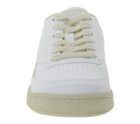 SAYE Modelo 89 Women's Sneakers Vegan Low-Top Shoes with Logo Details M89-06-Vgreen White/Light Green