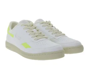 SAYE Modelo 89 Women's Sneakers Vegan Low-Top Shoes with Logo Details M89-06 White/Yellow