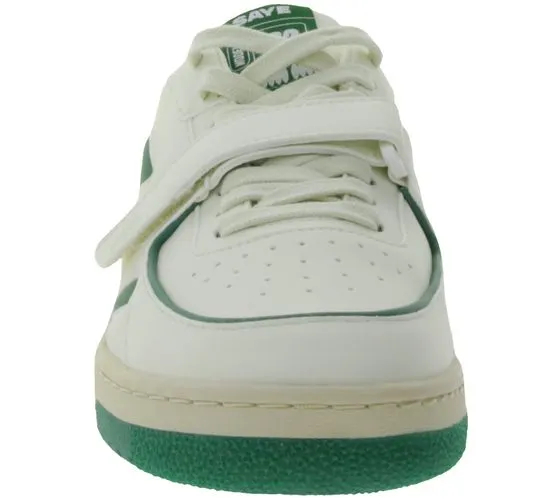 SAYE Modelo 92 Sneakers Vegan Low-Top Shoes with Logo Details M92-01 White/Green