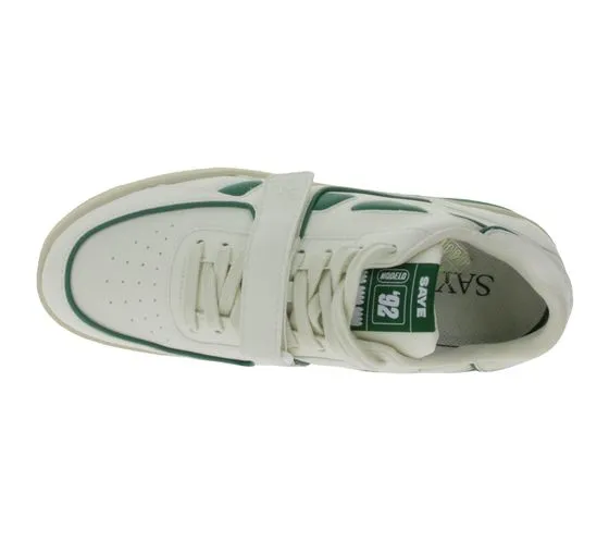 SAYE Modelo 92 Sneakers Vegan Low-Top Shoes with Logo Details M92-01 White/Green