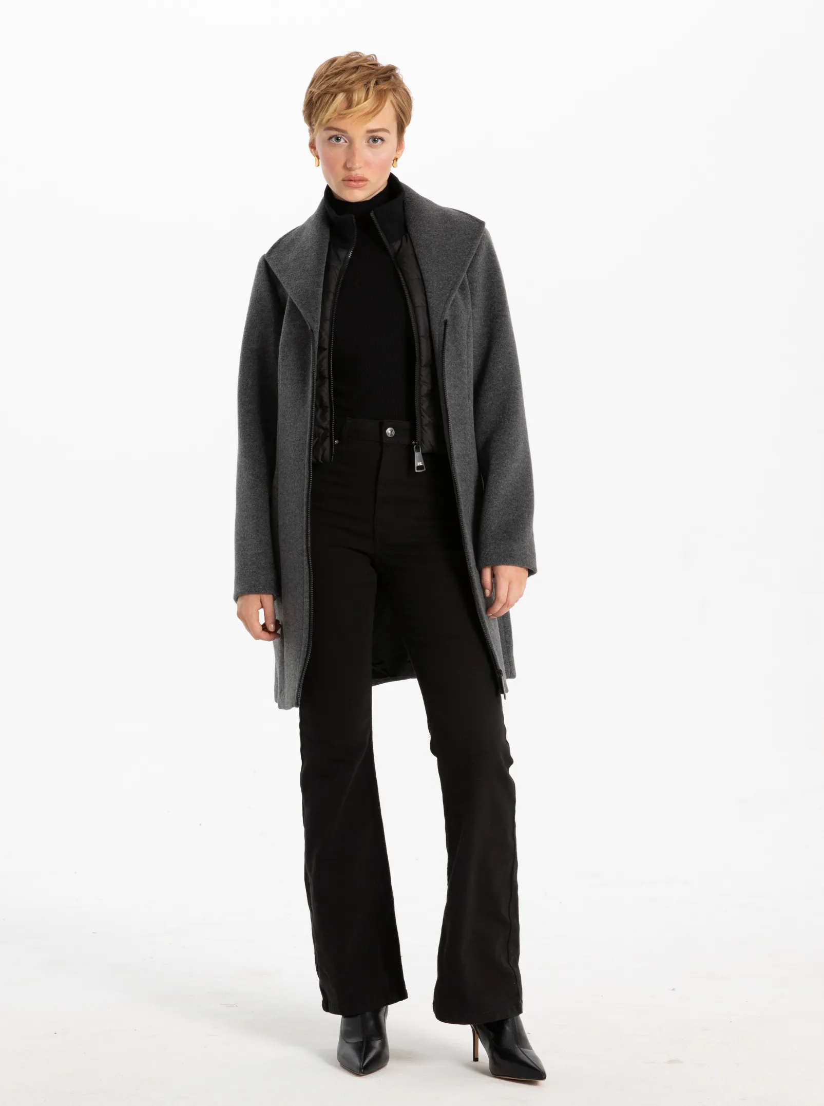 SERENA Melton Long Coat Manteau Long en Melton