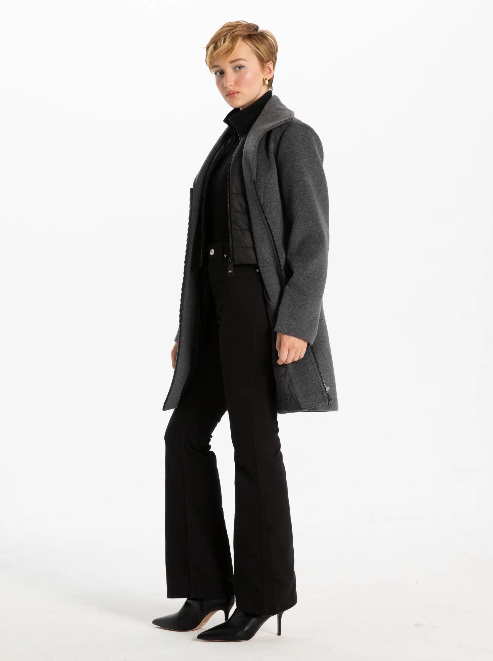 SERENA Melton Long Coat Manteau Long en Melton