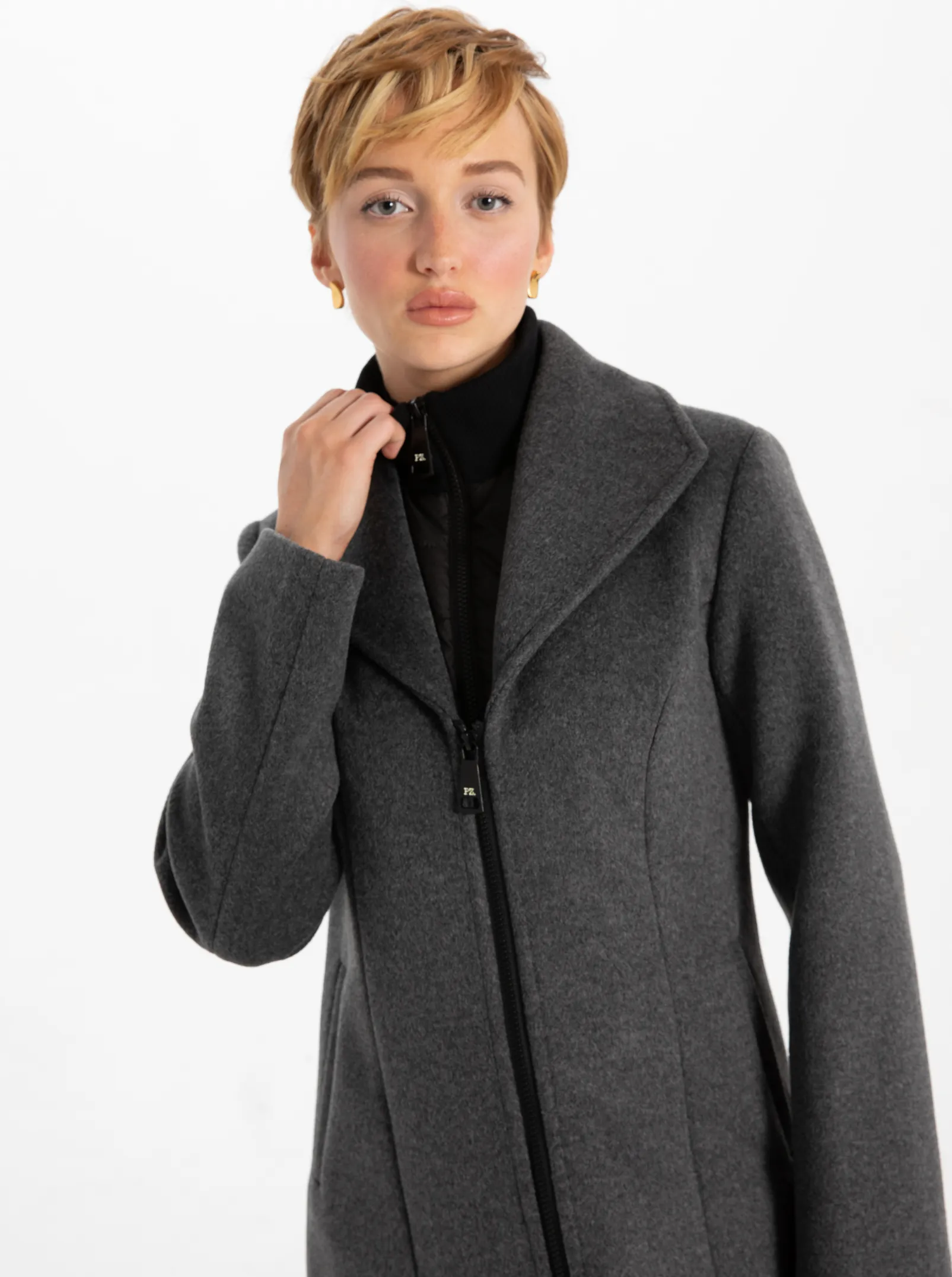 SERENA Melton Long Coat Manteau Long en Melton