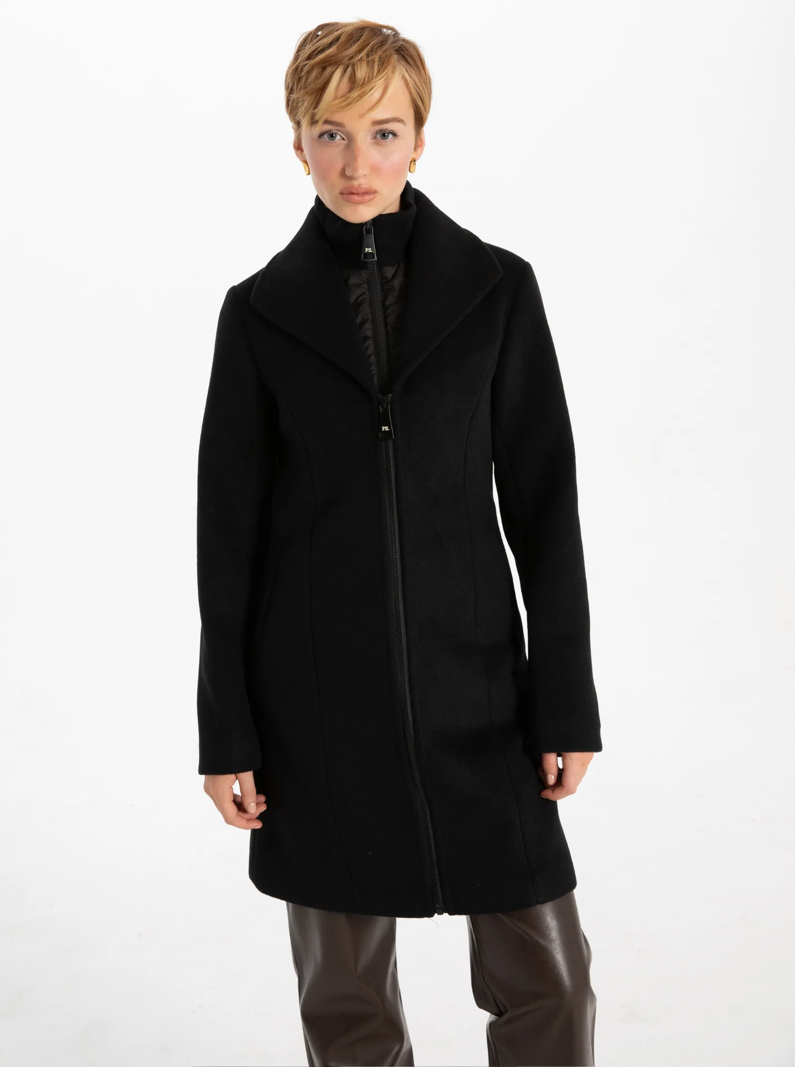 SERENA Melton Long Coat Manteau Long en Melton