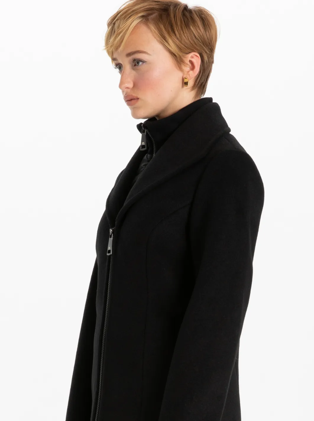 SERENA Melton Long Coat Manteau Long en Melton