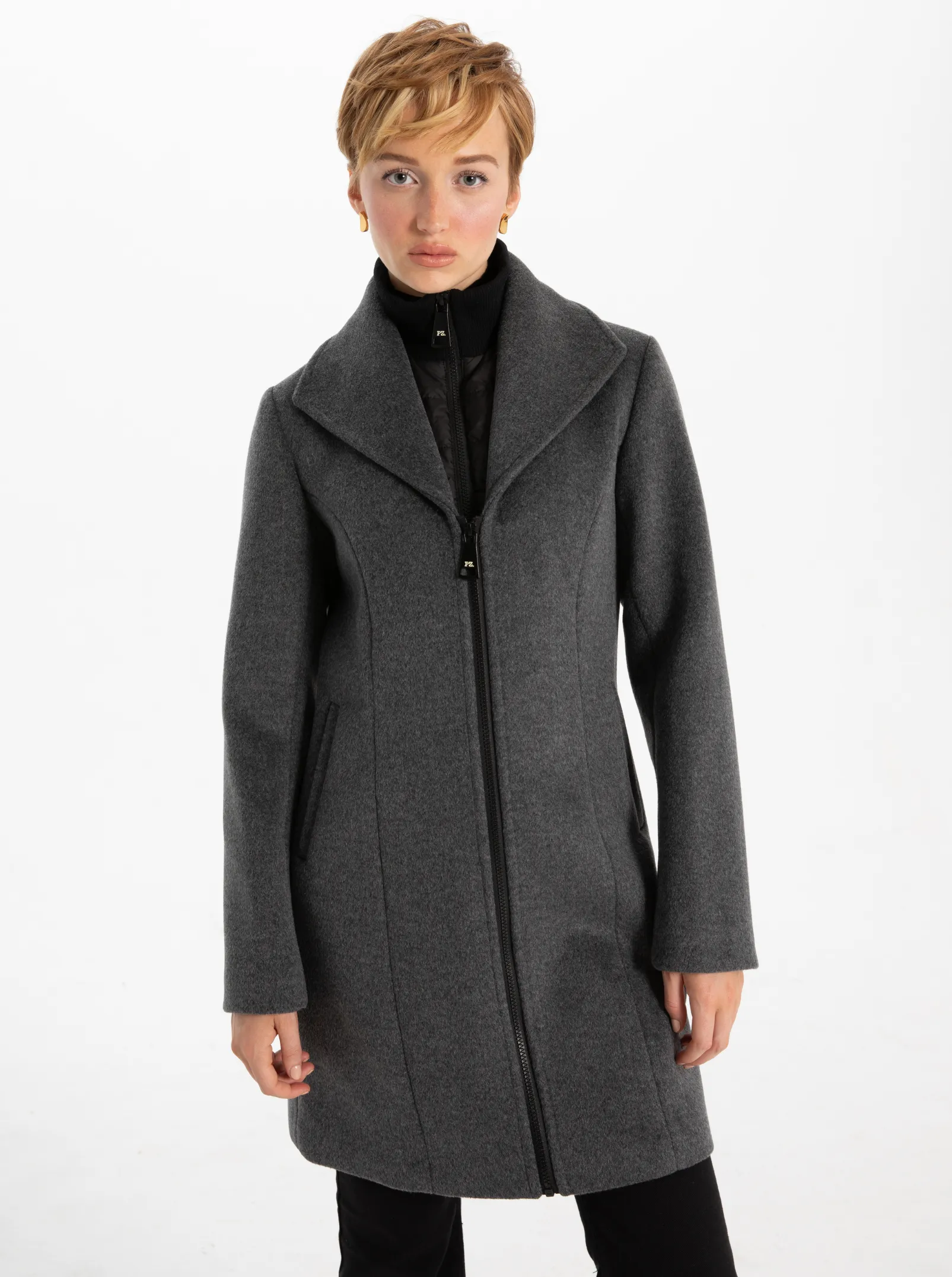 SERENA Melton Long Coat Manteau Long en Melton