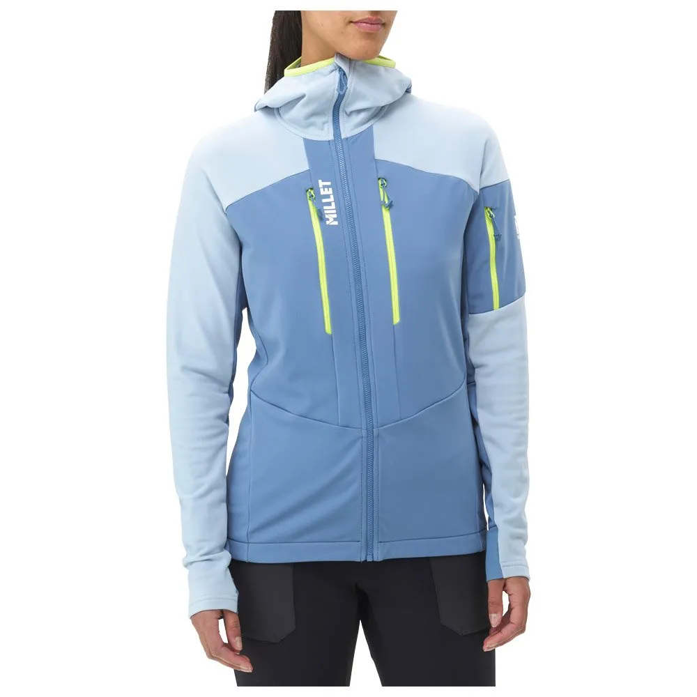 Ski Jacket Millet Coronet Blue Iceberg Pierra Ment Hoodie.