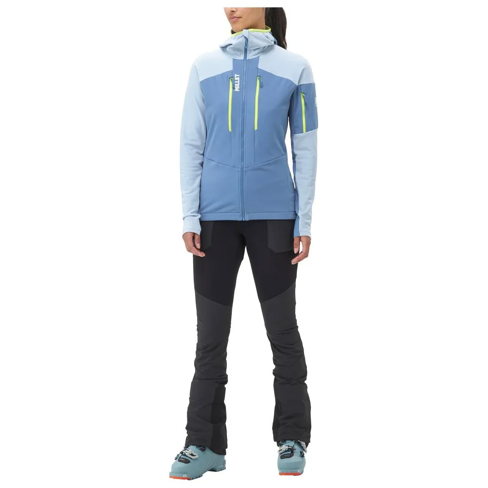 Ski Jacket Millet Coronet Blue Iceberg Pierra Ment Hoodie.