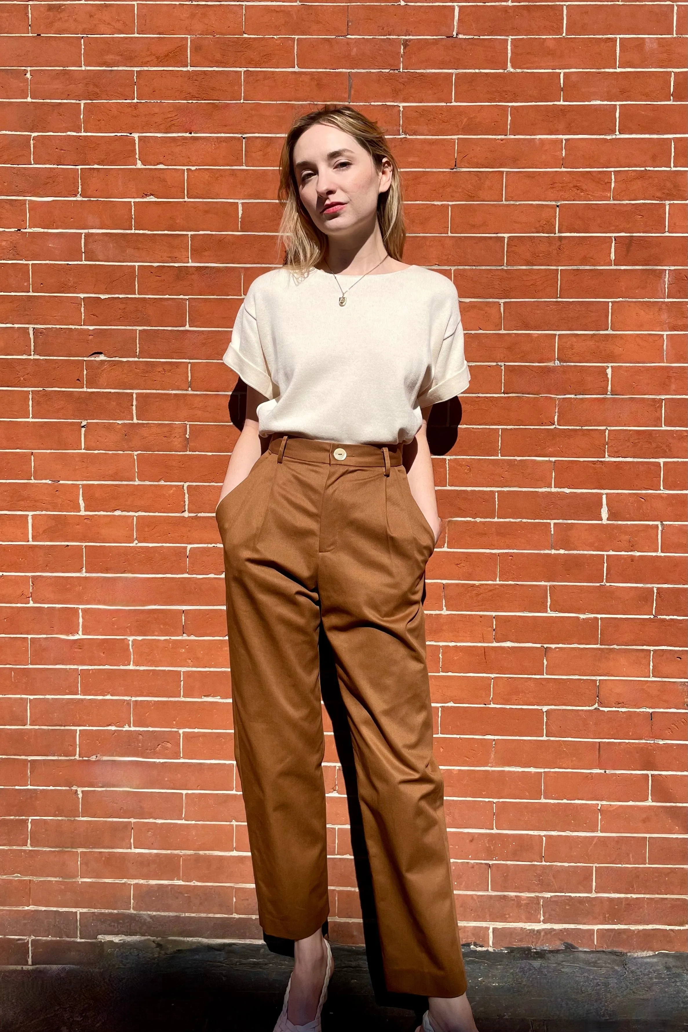 Cotton Twill Sophia Pant