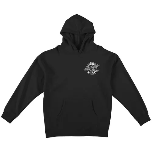 Spitfire Black Classic Skateboard Wheels Hoody Gonz Flying