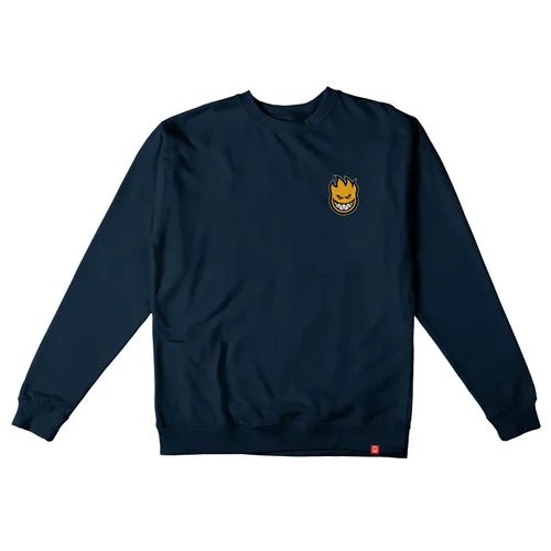 Spitfire Wheels Lil Bighead Skateboard Hoody Navy Crew Sweatshirt