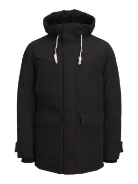 Stock and Hank Luke Parka Jacket Black