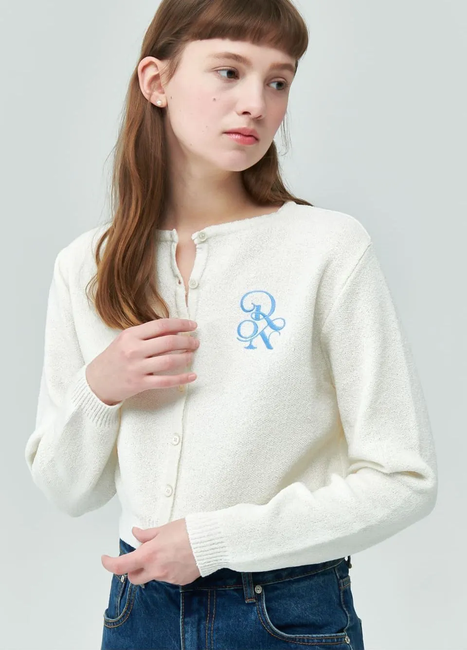 Street Style Long Sleeves Plain Logo Cardigans.