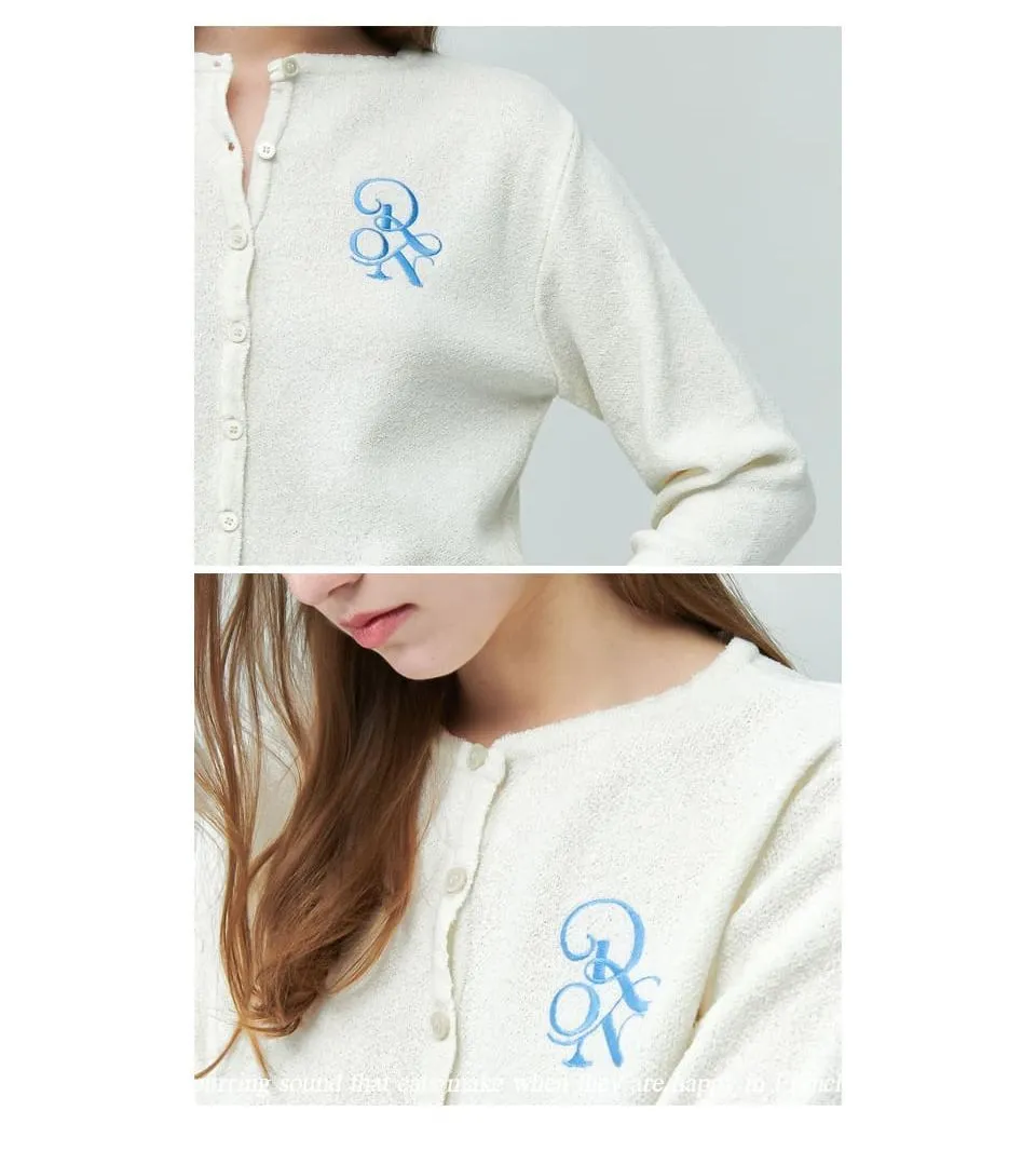 Street Style Long Sleeves Plain Logo Cardigans.