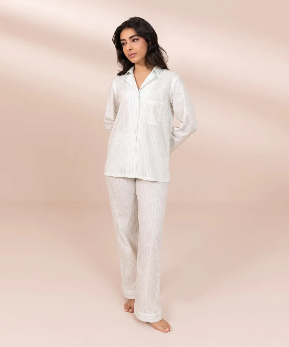 Striped Cotton Pajamas Set