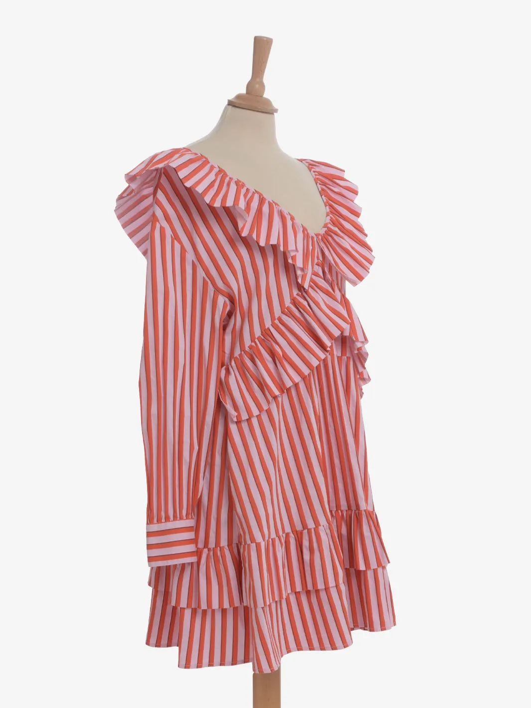 Striped Midi Dress by MSGM.