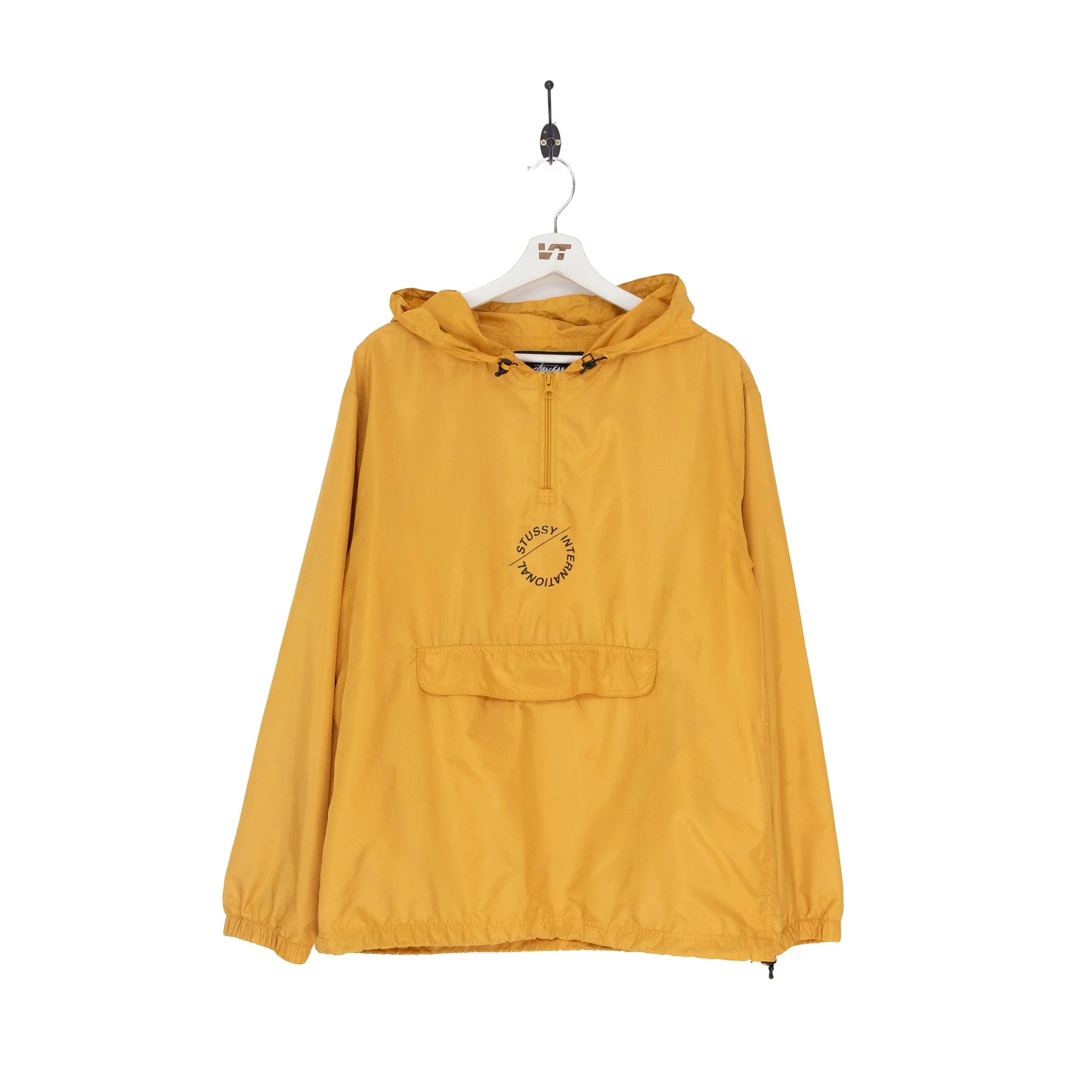 Stussy International Yellow Hooded Tech Jacket