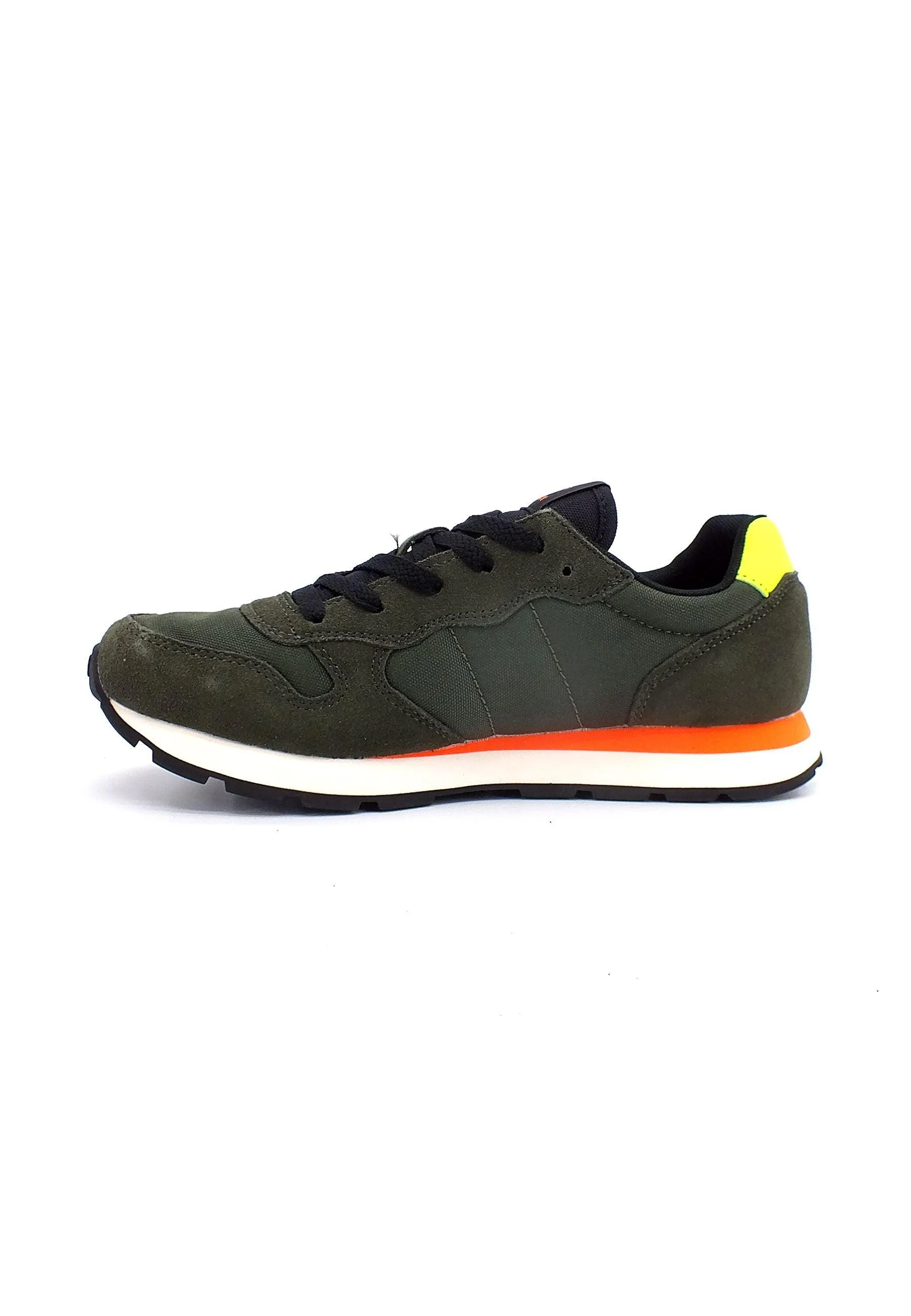 SUN68 Boy's Tom Green Military Dark Fluo Sneaker Z42302T