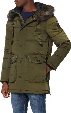 Superdry Khaki Chinook Long Padded Jacket