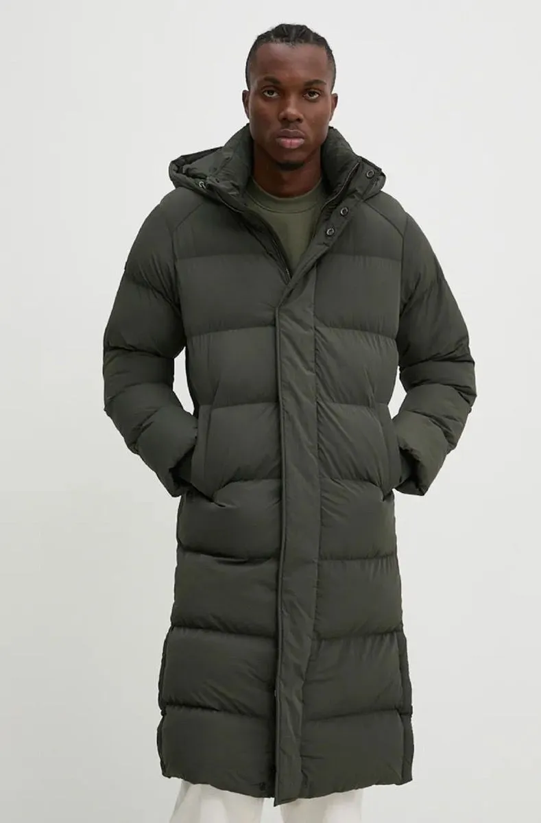 Olive Good Surplus Superdry Longline Hooded Puffer Jacket