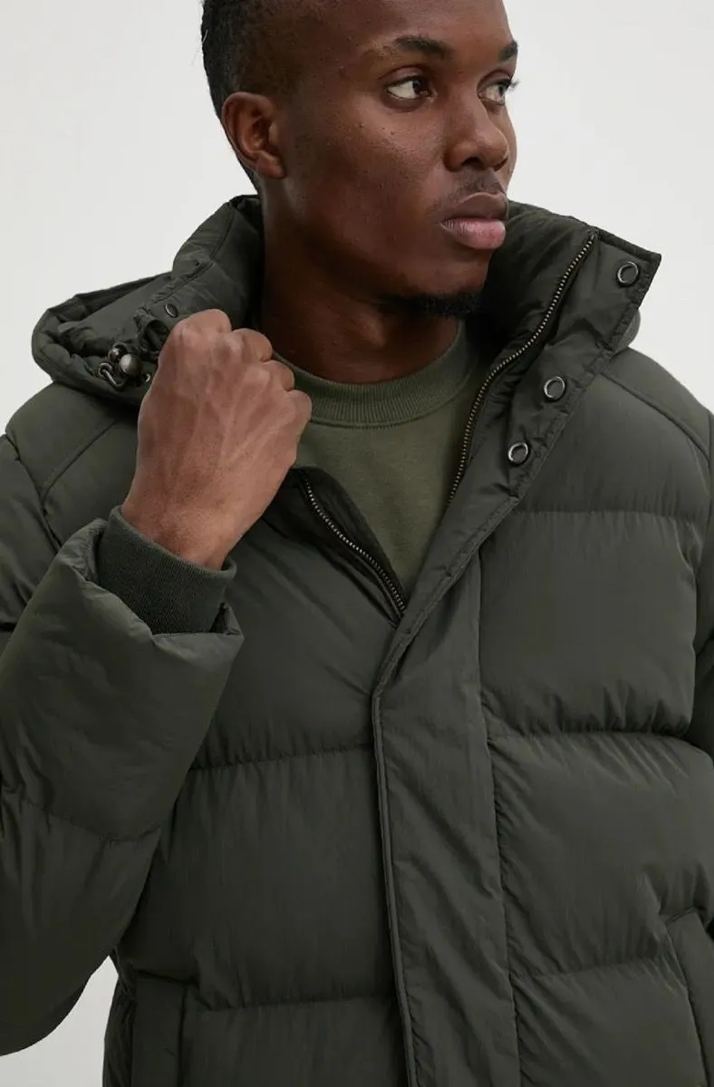 Olive Good Surplus Superdry Longline Hooded Puffer Jacket