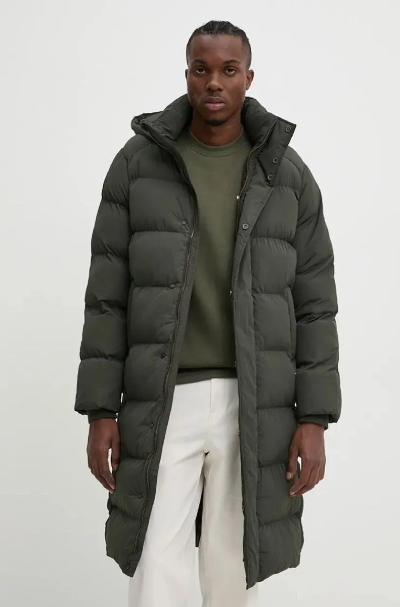 Olive Good Surplus Superdry Longline Hooded Puffer Jacket