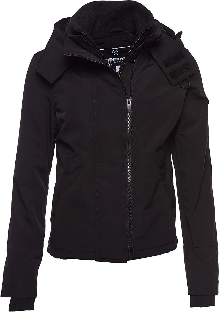 Superdry Black Ottoman Windcheater Jacket Women