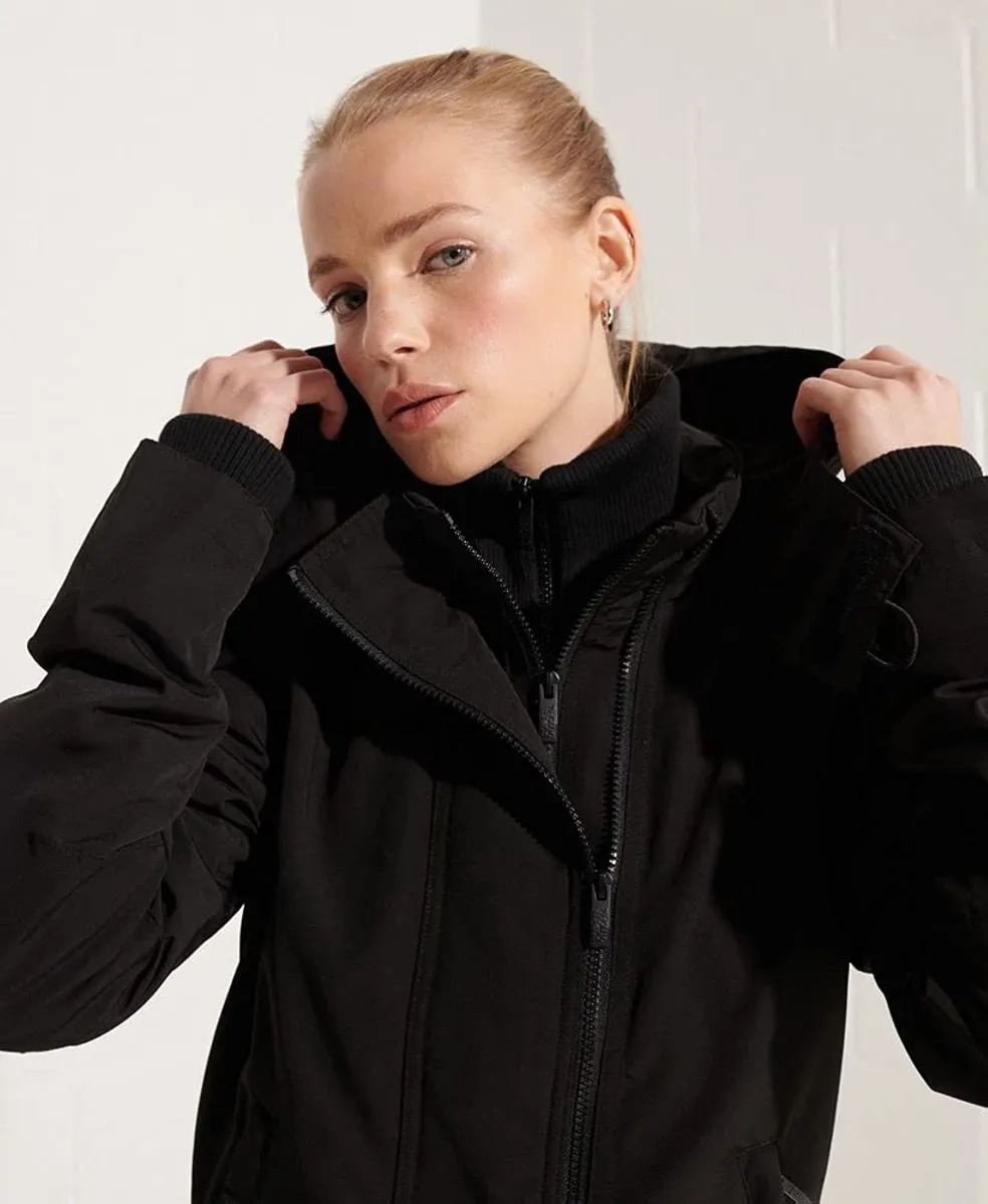 Superdry Black Ottoman Windcheater Jacket Women