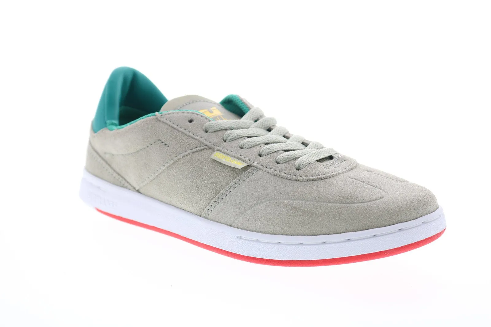 Supra Elevate Gray Suede Skate Sneakers