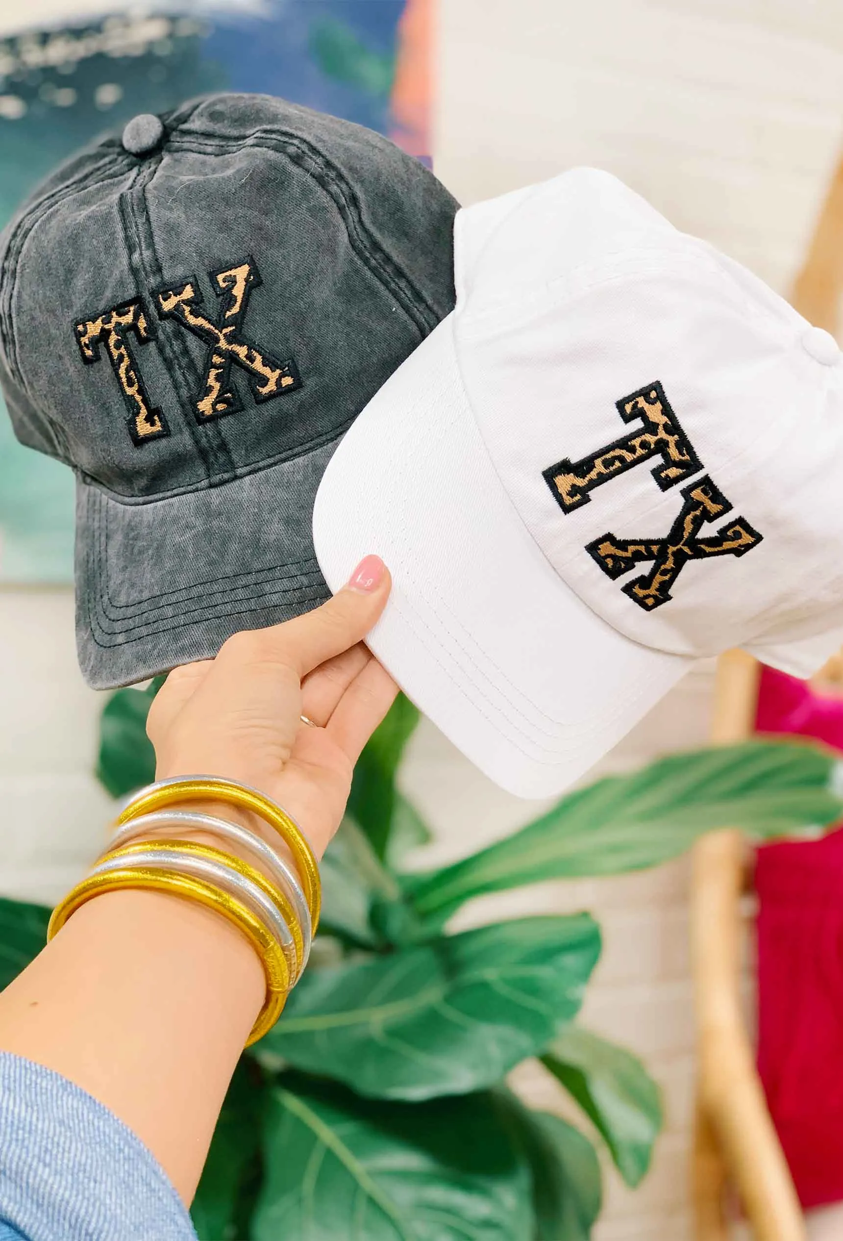 Texas Leopard Print Baseball Cap