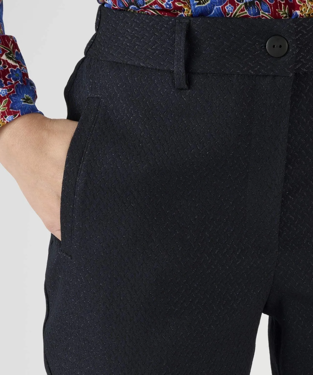 Textured Jacquard Pants