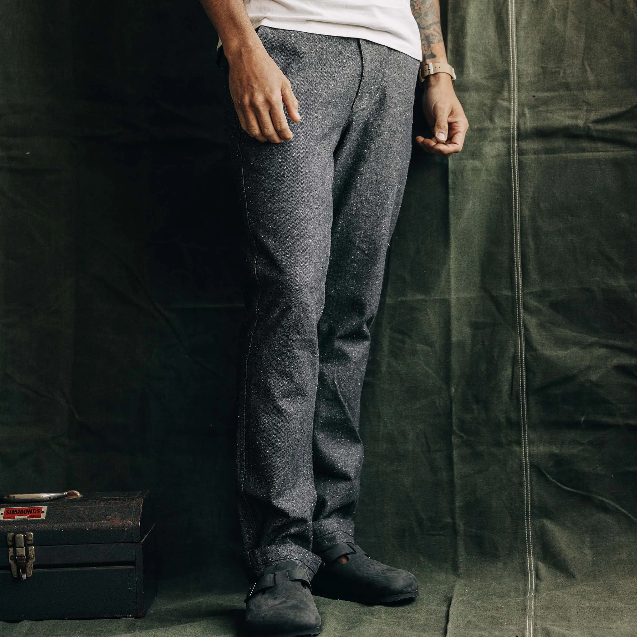 Granite Herringbone Carnegie Pant