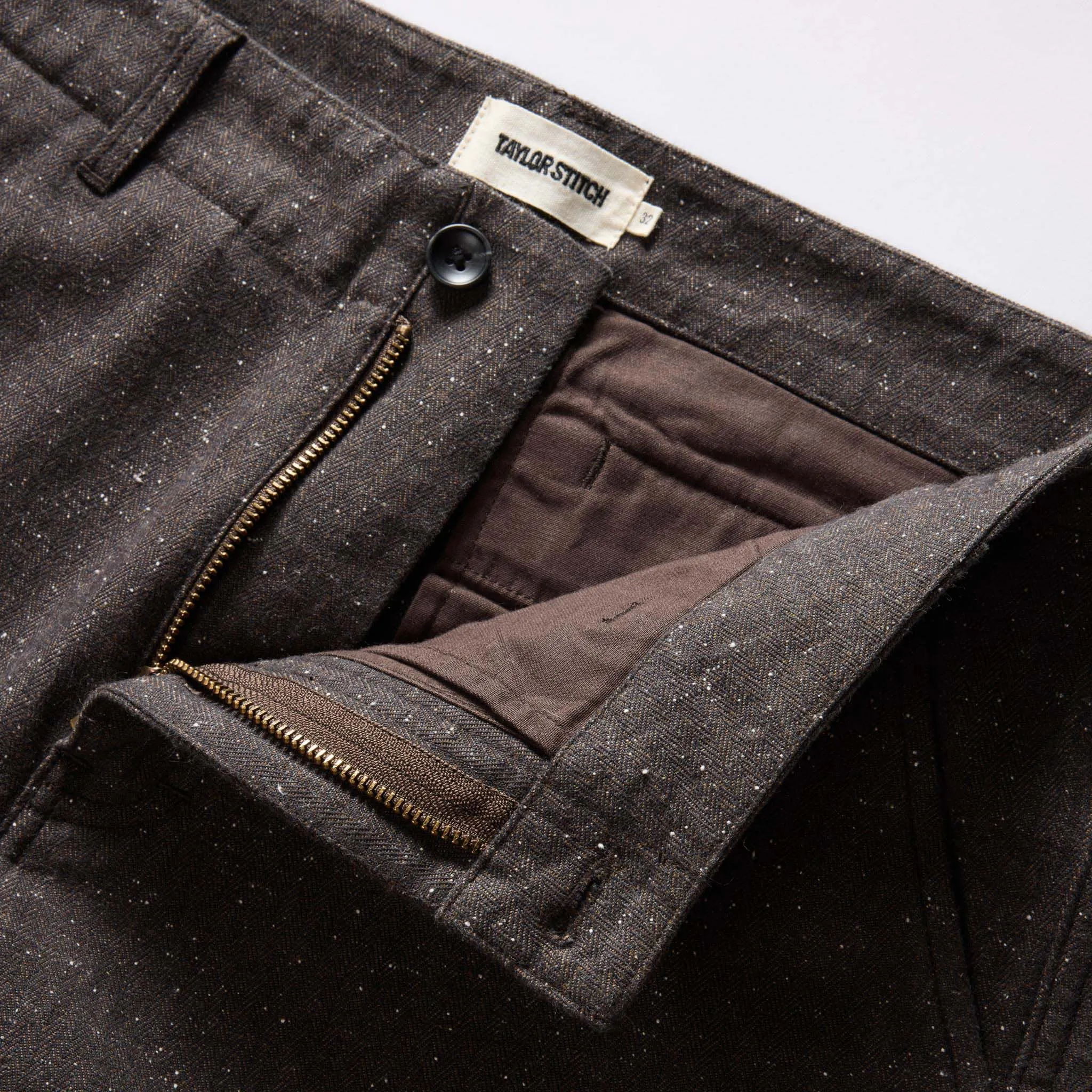 Peat Nep Herringbone Carnegie Pant