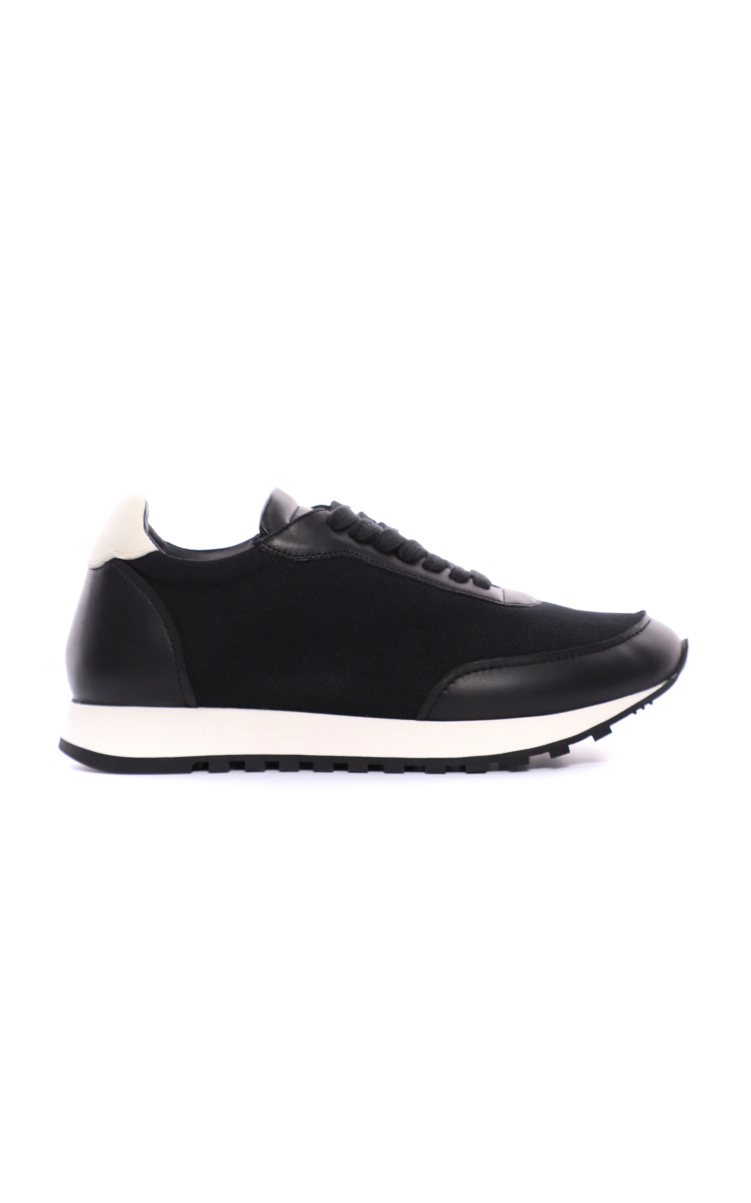 The Row Owen Mesh Sneakers with Leather Trim