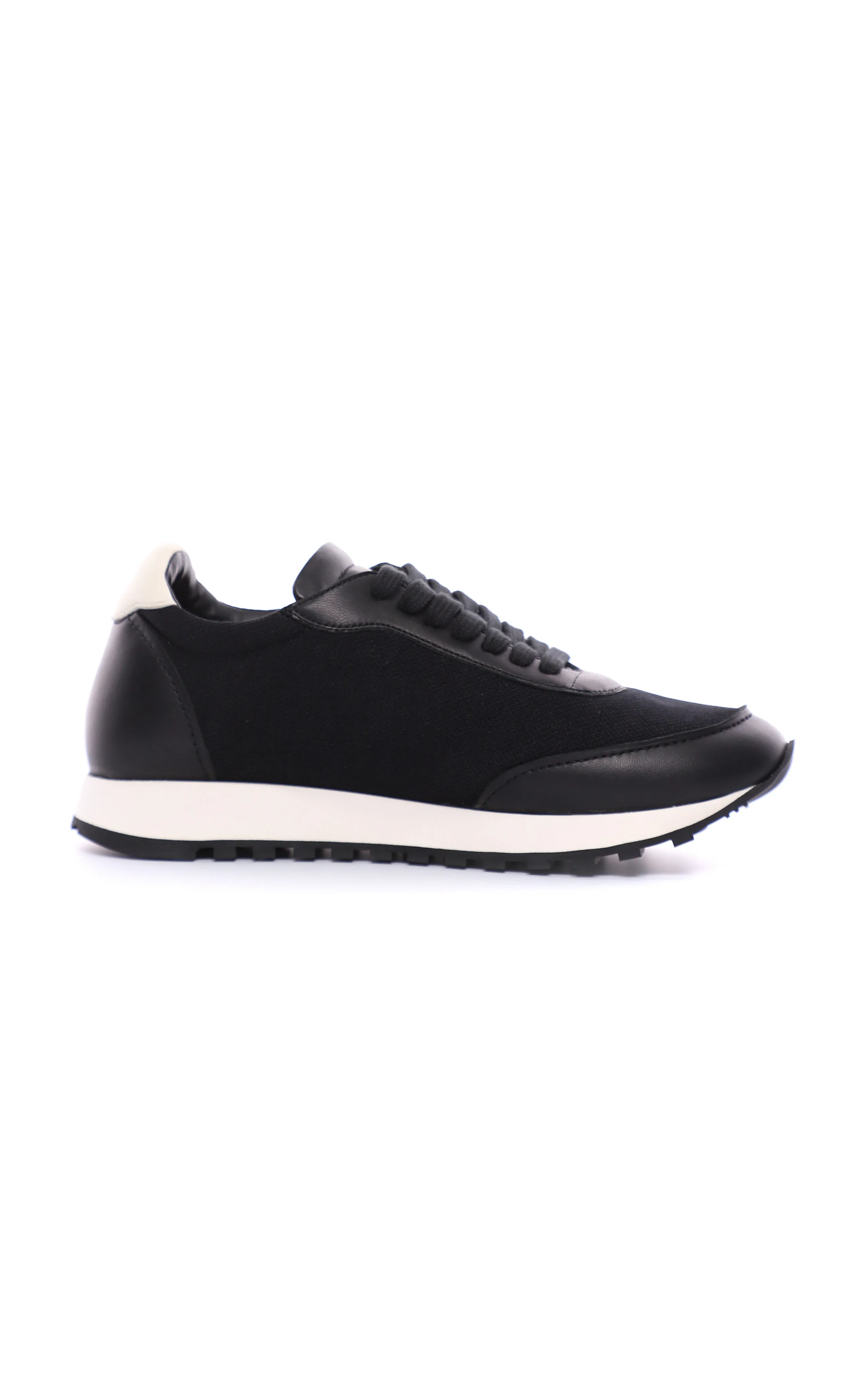 The Row Owen Mesh Sneakers with Leather Trim